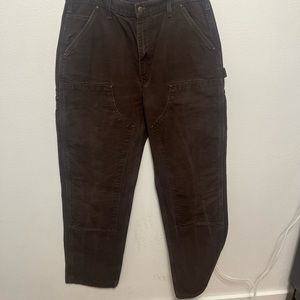 Dark Brown Carhart double knees